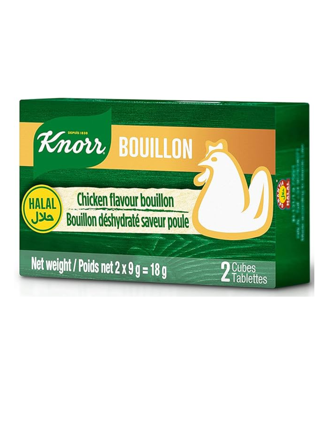 KNORR Chicken Flavour Bouillon Halal 18g