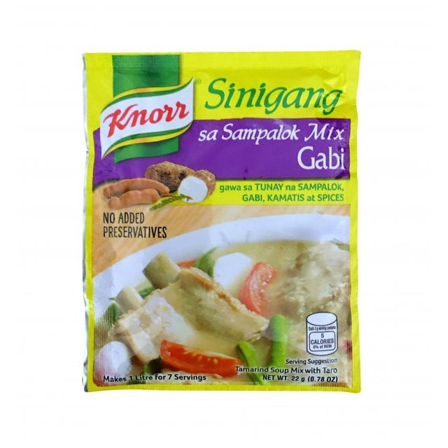 Yellow Green KNORR Sinigang Sa Sampalok Mix Gabi 22g