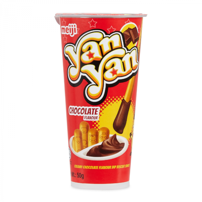 MEIJI Yan Yan Chocolate Dip Biscuit Snack 50g