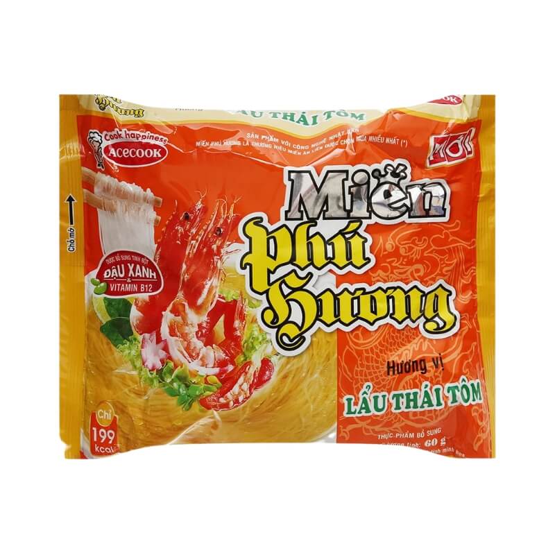 ACECOOK Miến Phú Hương Lẩu Thái Tôm 60g