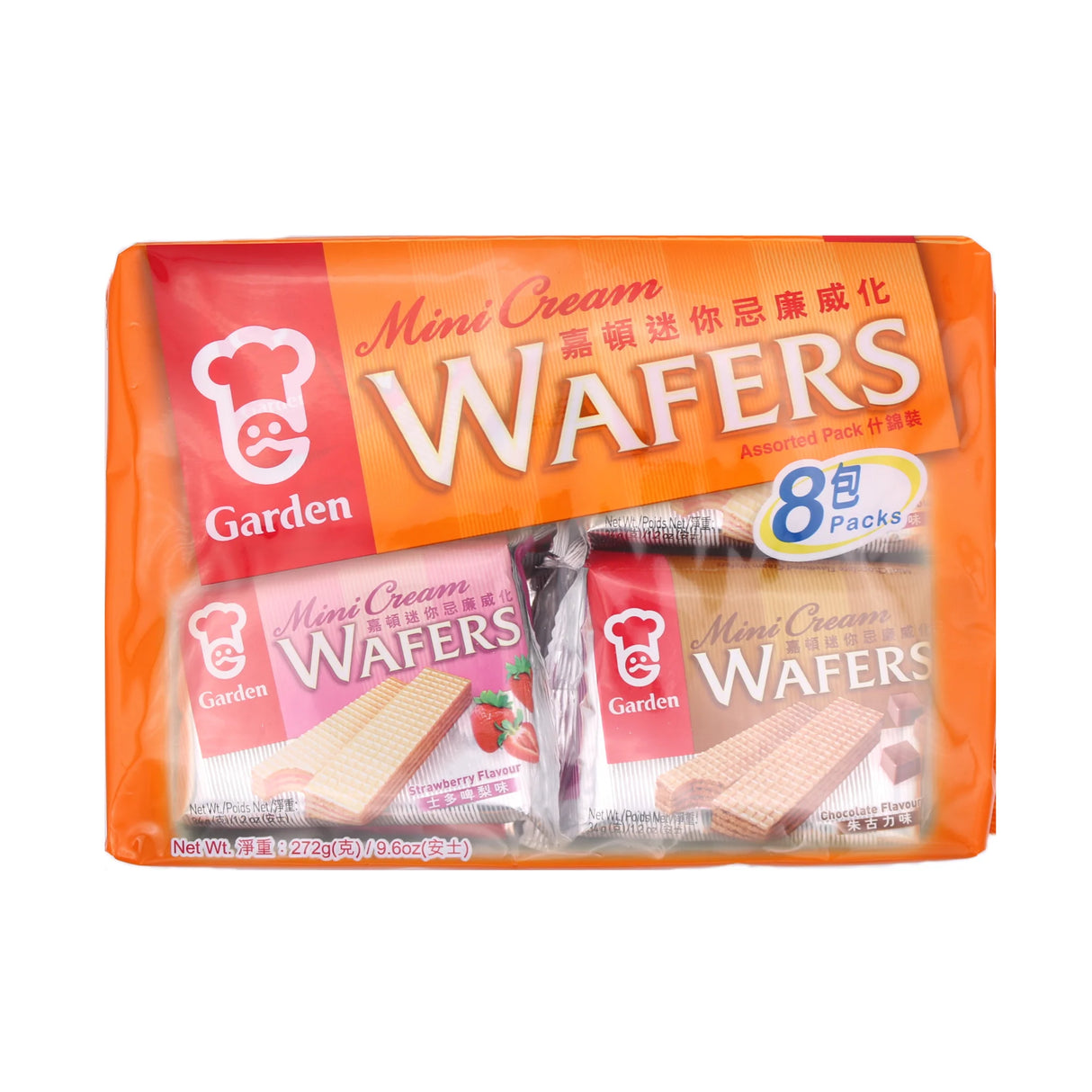 GARDEN Mini Cream Wafers Assorted Pack 272g