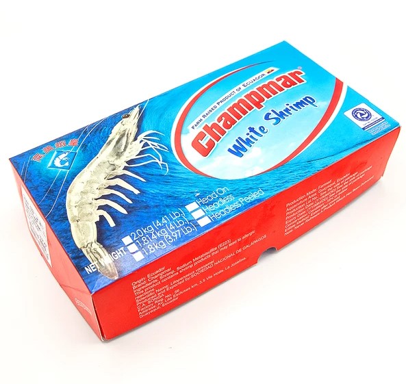 Frozen CHAMPMAR White Shrimp 20/30 2kg