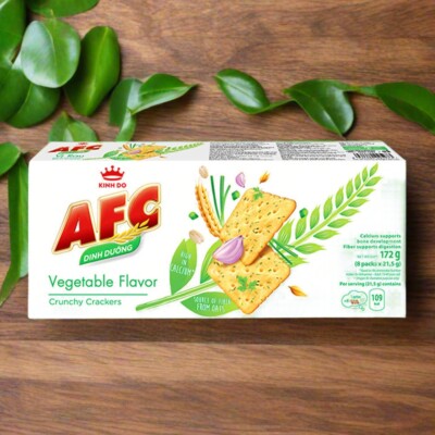 KINH DO AFC Vegetable Flavour Crunchy Cracker 8X21.5g