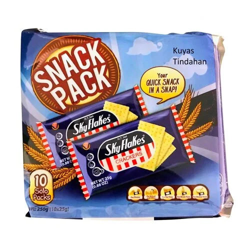 SKY FLAKES Crackers Snack Pack 10x25g