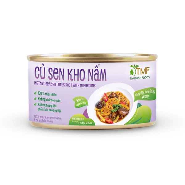 TAM MINH FOODS Braised Lotus Root With Mushrooms 140g