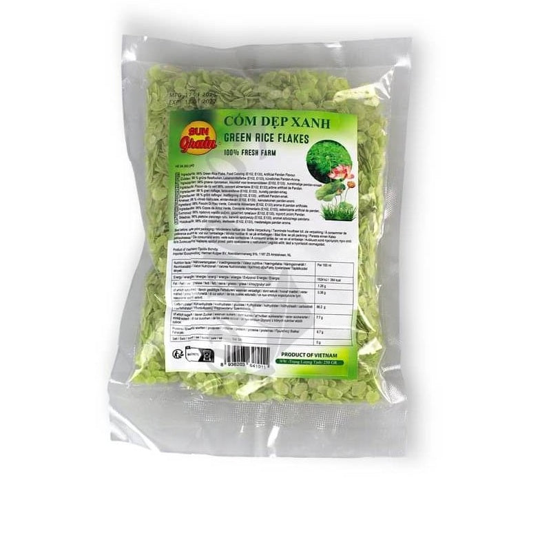SUN GRAIN Green Rice Flakes 250g