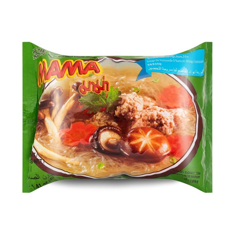 Dark Khaki MAMA Instant Mung Bean Vermicelli With Clear Soup 40g