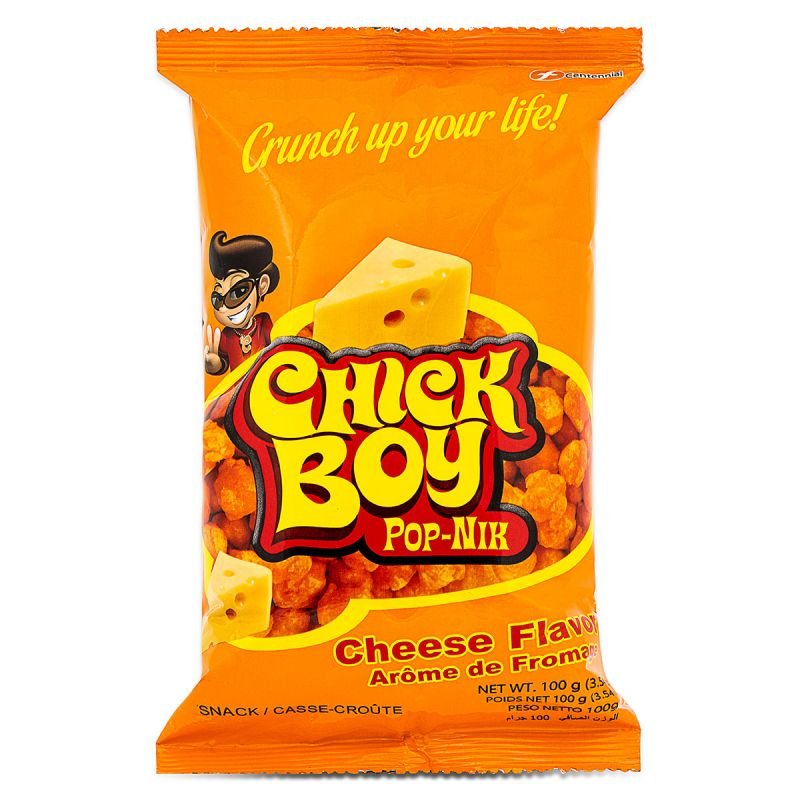 Dark Orange CENTENNIAL CHICK BOY Pop Nik Cheese Flavour 100g