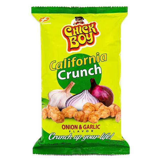 Dark Green CENTENNIAL CHICK BOY California Crunch Onion & Garlic Flavour 100g