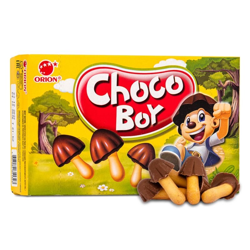 Goldenrod ORION CHOCO BOY Chocolate Biscuits 45g