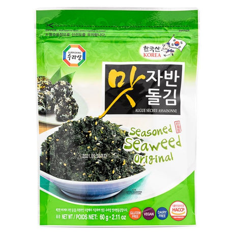 Olive Drab SURASANG Seasoned Seaweed Laver Original 60g