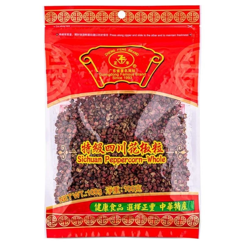 Firebrick ZHENG FENG BRAND Sichuan Peppercorn - Whole 100g