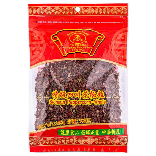 Firebrick ZHENG FENG BRAND Sichuan Peppercorn - Whole 100g