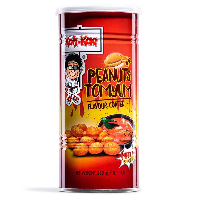 Light Gray KOH-KAE Peanuts Tom Yum Flavour Coated 230g