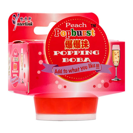 Red POPBURST Popping Boba - Peach 130g