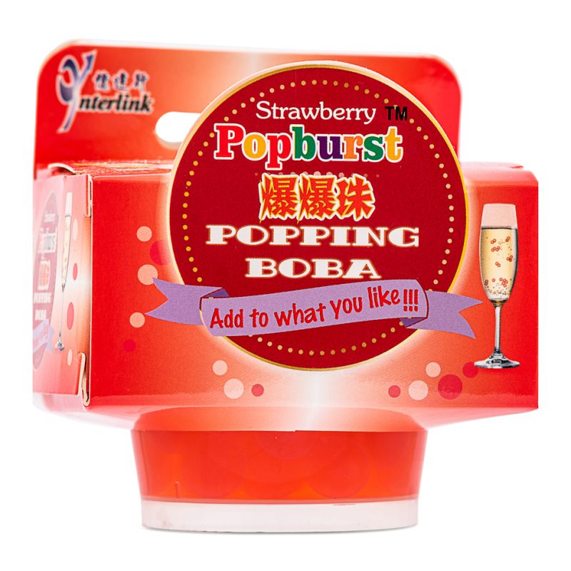 Firebrick POPBURST Popping Boba - Strawberry 130g