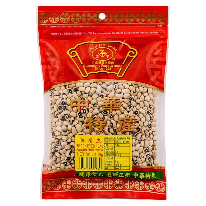 Firebrick ZHENG FENG BRAND Black Eyed Peas 400g