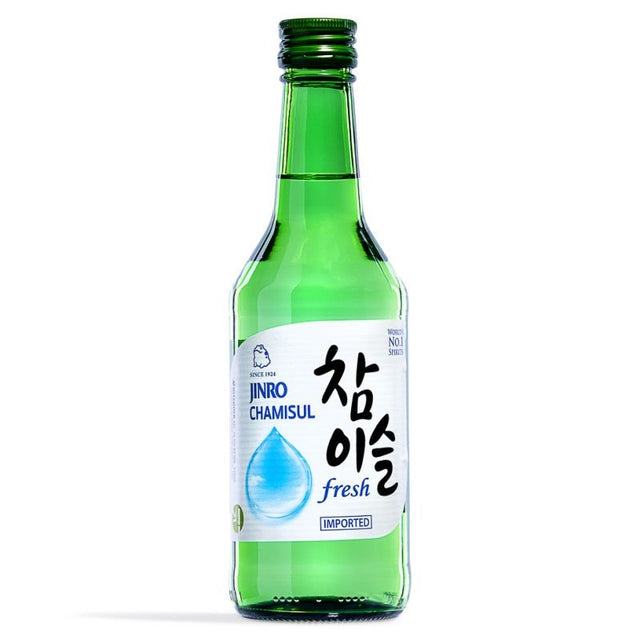 Medium Sea Green JINRO CHAMISUL Fresh 350ml 16.9% Alc.