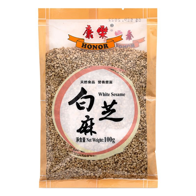 Dark Salmon HONOR White Sesame 100g