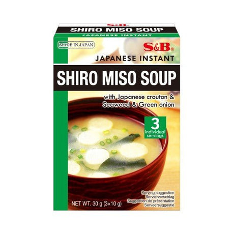Dark Slate Gray S&B Japanese Instant Shiro Miso Soup 30g