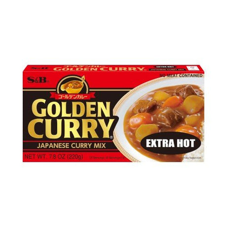 Wheat S&B Golden Curry Sauce Mix Extra Hot 220g