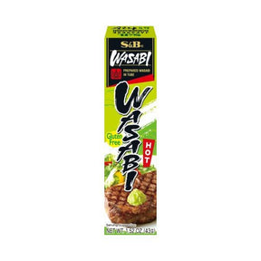 Black S&B Wasabi Paste In Tube 43g