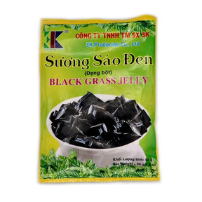 Yellow Green 3K Black Grass Jelly Suong Sao Den 50g