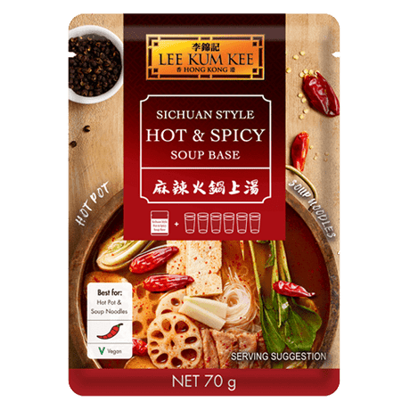 Saddle Brown LEE KUM KEE Sichuan Style Hot&Spicy Soup Base 70g