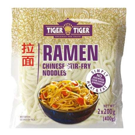 Light Gray TIGER TIGER Ramen Chinese Stir-Fry Noodles 2x200g