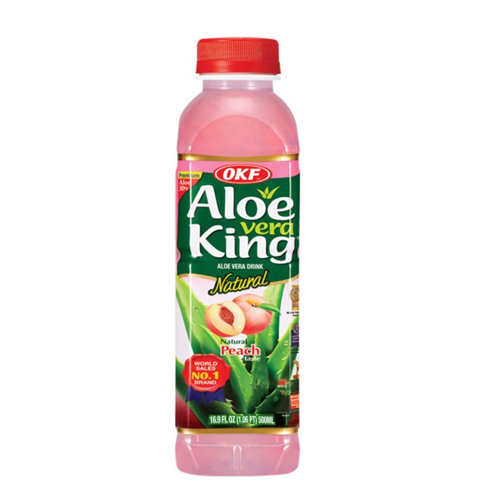 OKF Aloe Vera Peach Drink HuongViet Supermarket