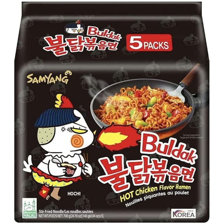 Dark Salmon SAMYANG Buldak Hot Chicken Flavour Ramen - Original 5PKS