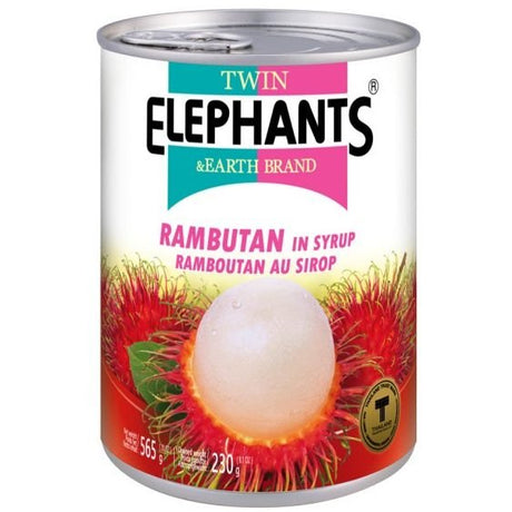 Light Gray TWIN ELEPHANTS Rambutan In Syrup (Whole) 565g