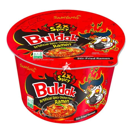 Red SAMYANG Hot Chicken (Double Spicy) Bowl 105g