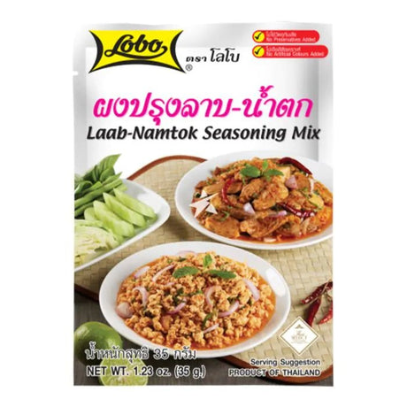 Light Gray LOBO Laab-Namtok Seasoning Mix 35g