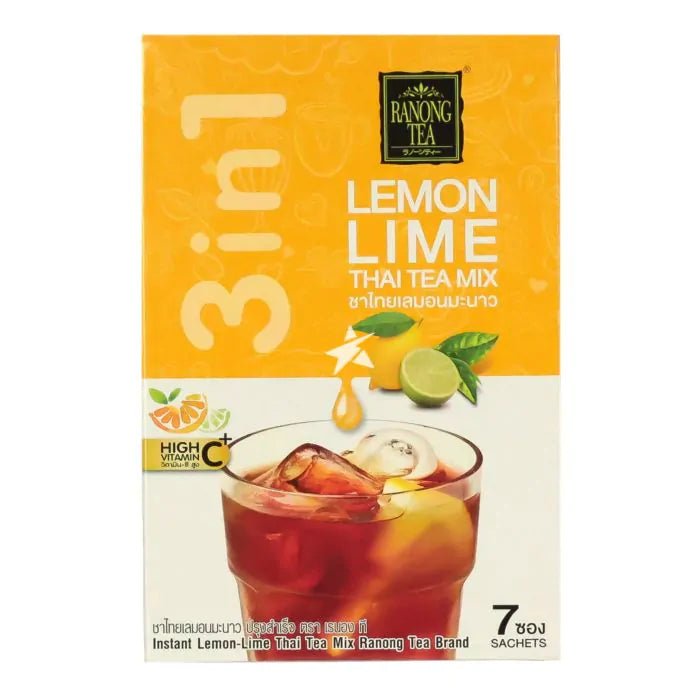 Goldenrod RANONG TEA Instant Lemon Lime Thai Tea Mix 175g