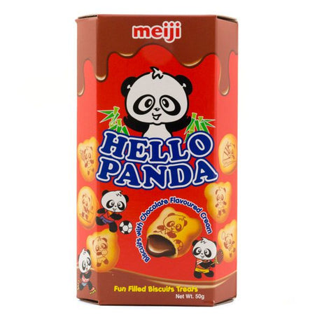 Firebrick MEIJI HELLO PANDA Biscuits Chocolate Flavour 50g