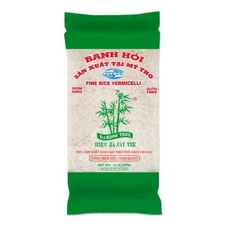 Light Gray BAMBOO TREE Fine Rice Vermicelli Banh Hoi 340g