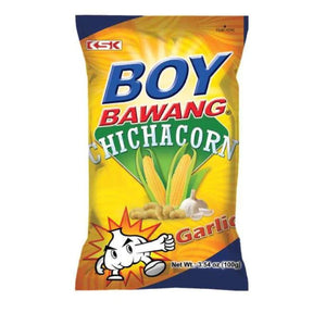 Goldenrod BOY BAWANG Chichacorn Garlic Flavour With Real Garlic Chips 100g