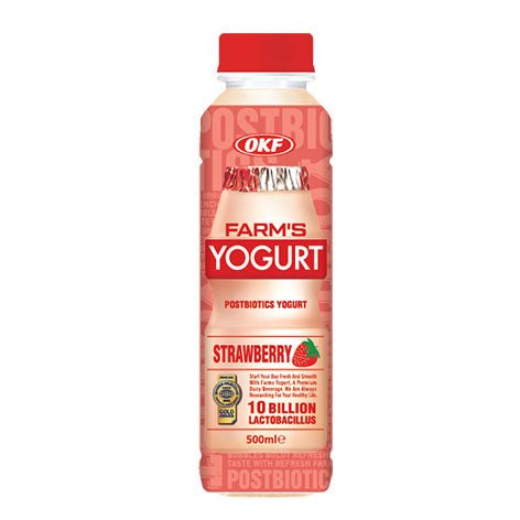 Light Pink OKF Farms Strawberry Yogurt