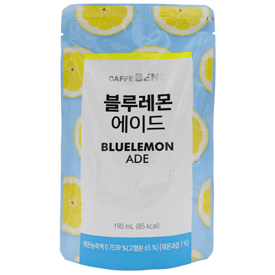 Gray CAFFE BENE Blue Lemon Pouch Drinnk