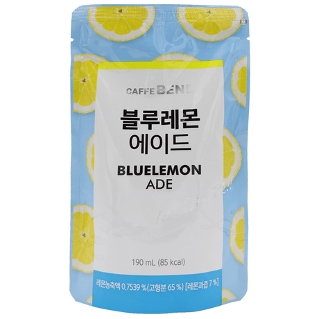 Gray CAFFE BENE Blue Lemon Pouch Drinnk