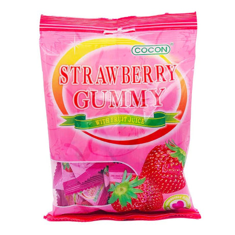 Hot Pink COCON Gummy Strawberry Flavour 100g
