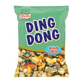 Dark Sea Green DING DONG Mixed Nuts Snack Mix With Chips & Curls 100g