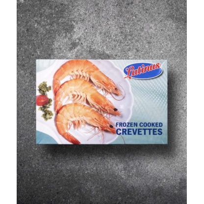 Dim Gray LATINUS Frozen Cooked Crevettes 1kg