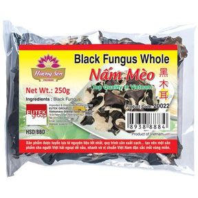 Light Gray HUONG SEN Black Fungus Whole Nam Meo 250g