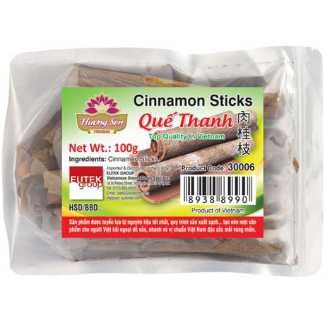 Light Gray HUONG SEN Cinnamon Sticks Que Thanh 100g