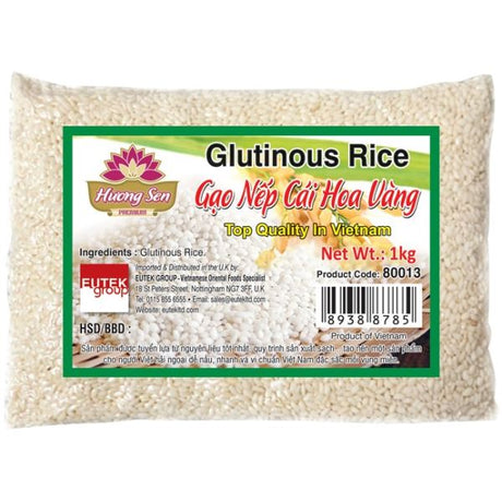 Light Gray HUONG SEN Glutinous Rice Gao Nep Cai Hoa Vang 1kg