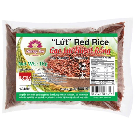 Light Gray HUONG SEN Lut Red Rice Gao Lut Huyet Rong 1kg