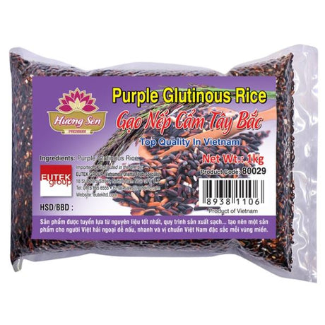 Slate Gray HUONG SEN Purple Glutinous Rice Gao Nep Cam Tay Bac 1kg