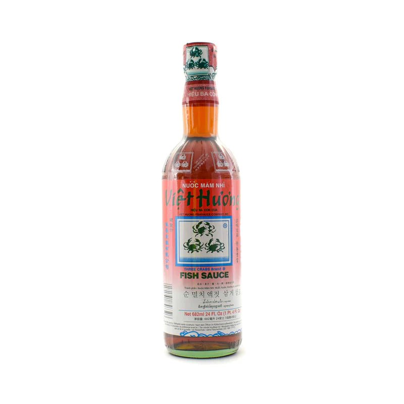 Gray THREE CRAB BRAND Fish Sauce Nuoc Mam Nhi Viet Huong 682ml